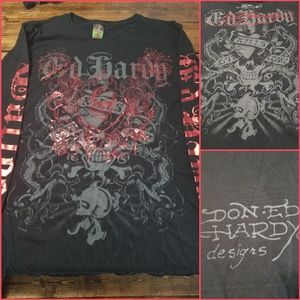 Long sleeve Ed Hardy shirt